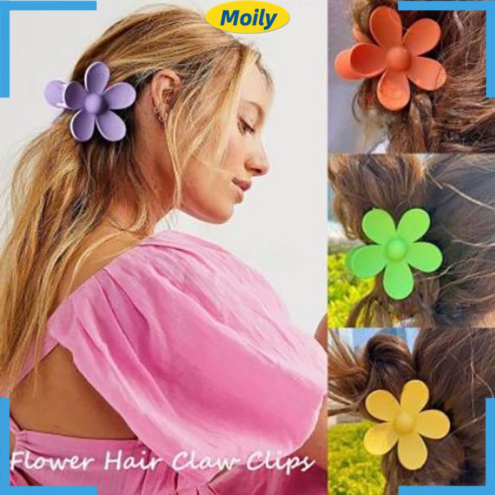 Set 3 Kẹp Tóc Càng Cua Bằng Nhựa Dày Không Gây Hại Cho Nữ