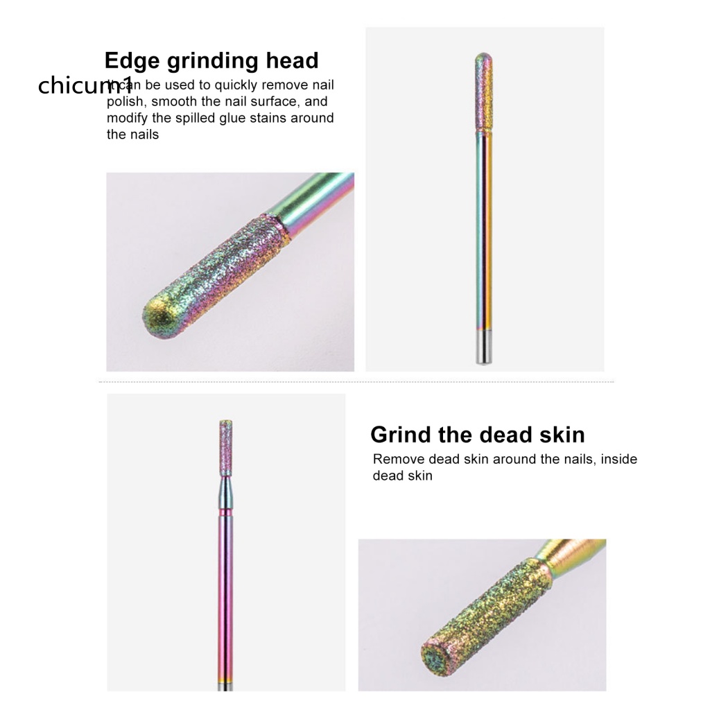 Hộp 10 Mũi Khoan Mài Móng Tay Độ Bền Cao Thông Dụng Cho Nữ