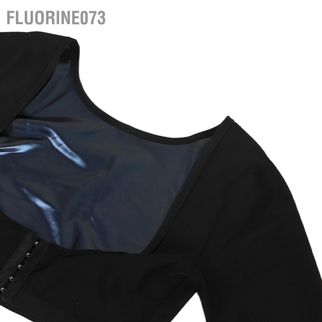 Fluorine073 Áo xông hơi cho nữ khoác thấm mồ hôi vest dài tay tập thể dục