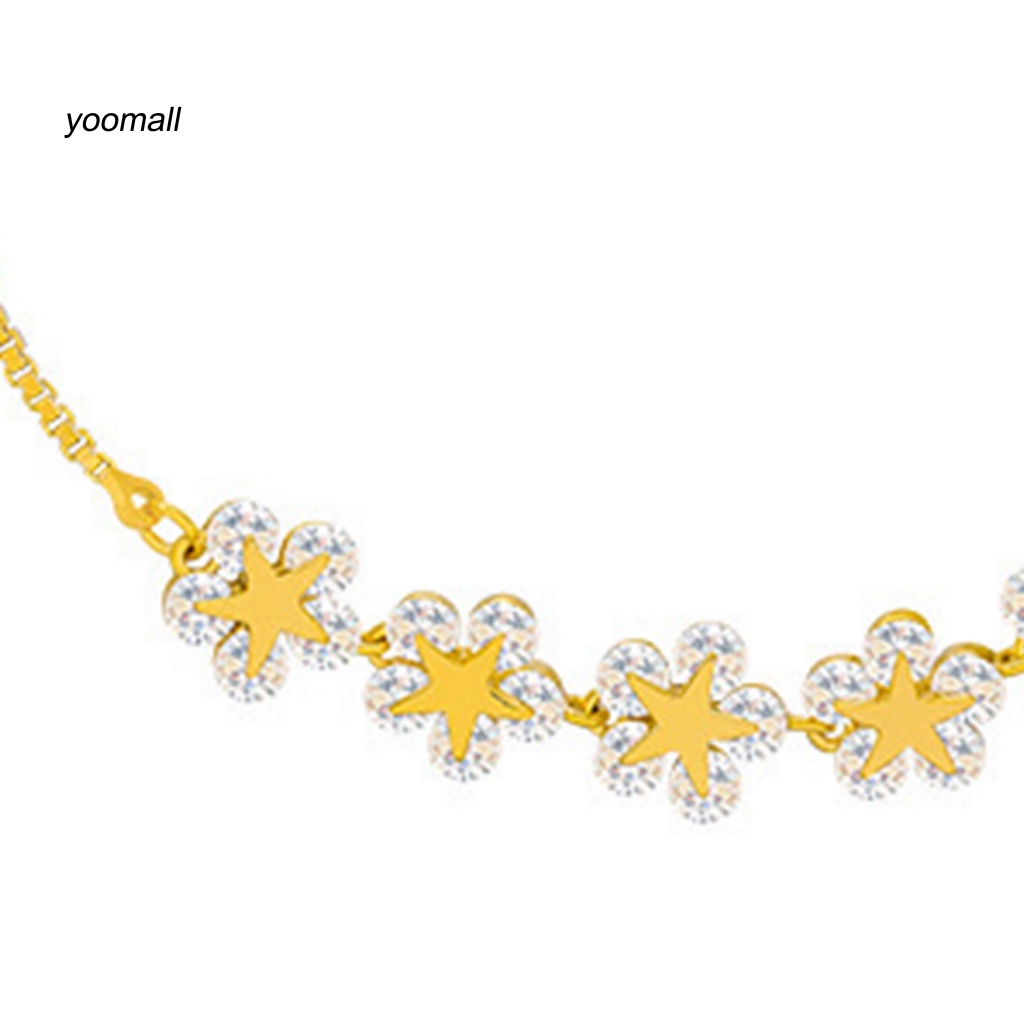 Vòng Đeo Tay Bằng Hợp Kim Thiết Kế Hoa Thời Trang Có Thể Điều Chỉnh Cho Cuộc Sống Hàng