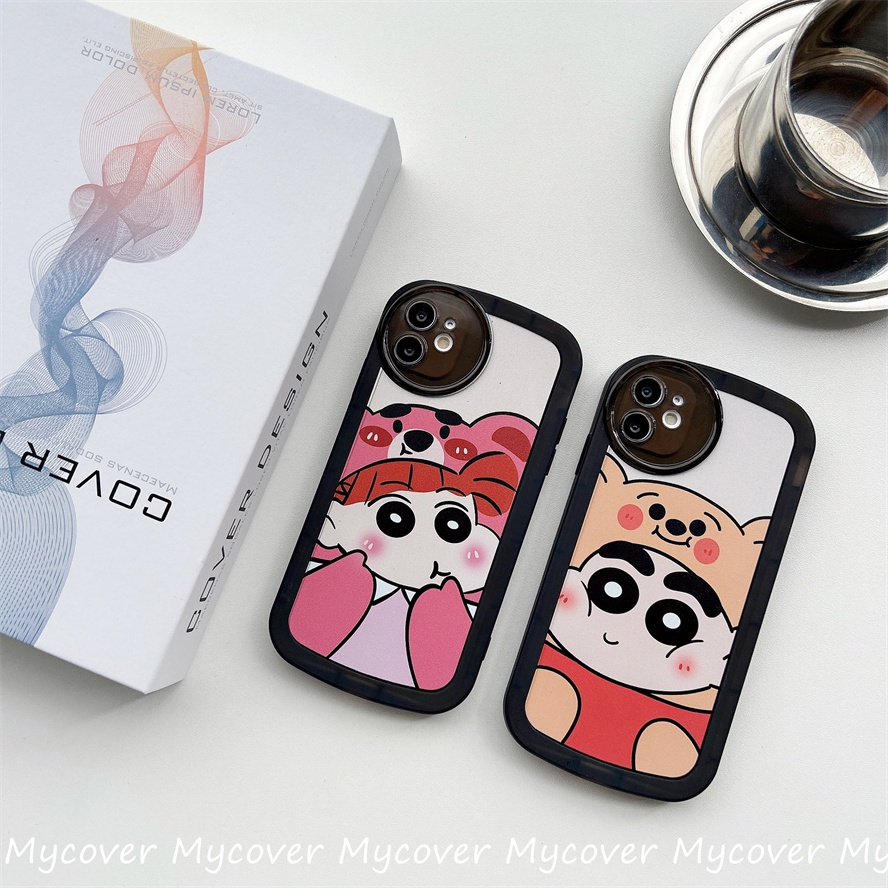 Ốp Điện Thoại Silicon Mềm Họa Tiết Cậu Bé Bút Chì Cho iPhone 11 13 12 14 Pro Max X XR Xs Max 6 7 8 Plus