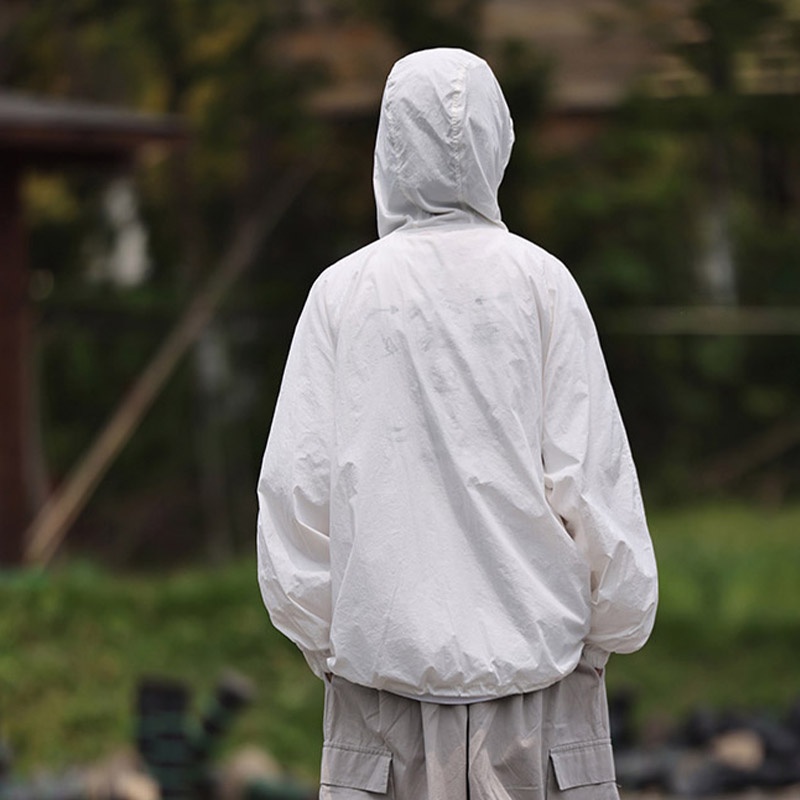 Aokang Áo Khoác Chống Nắng Chống Tia UV Có Mũ Trùm Tiện Lợi Theo Phong Cách Nhật Bản Dành Cho Nam