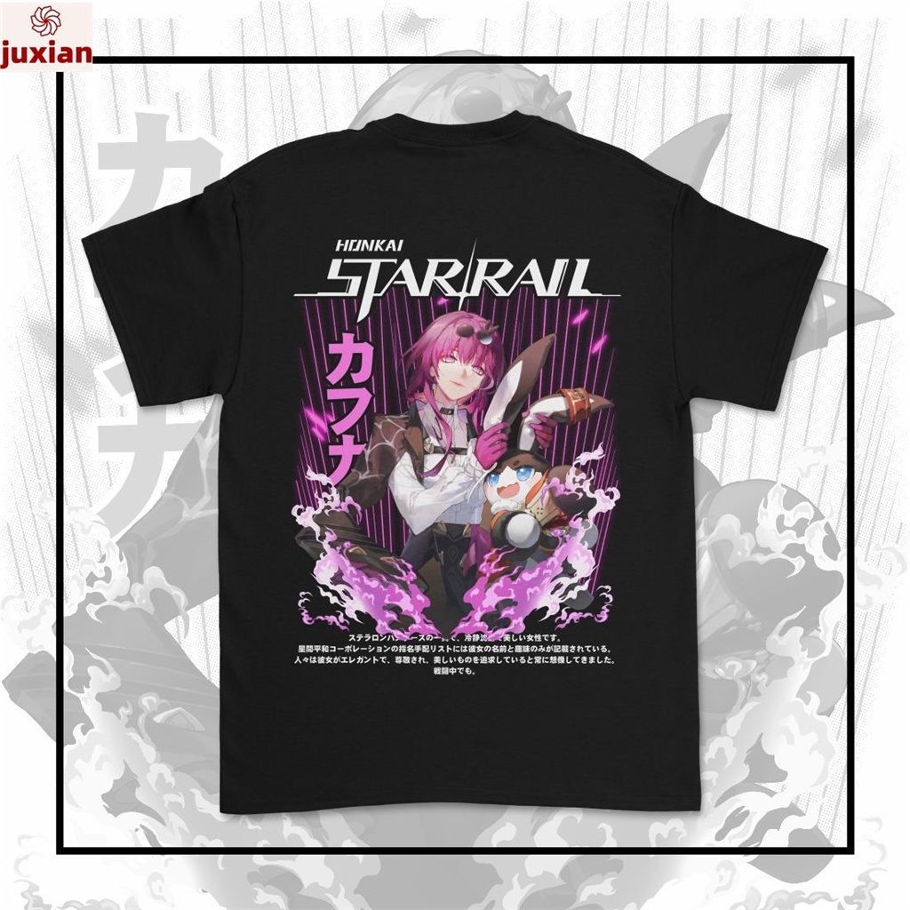 Honkai Áo Thun Họa Tiết Star Rail Kafka Member Of Stellaron Hunters Cá Tính