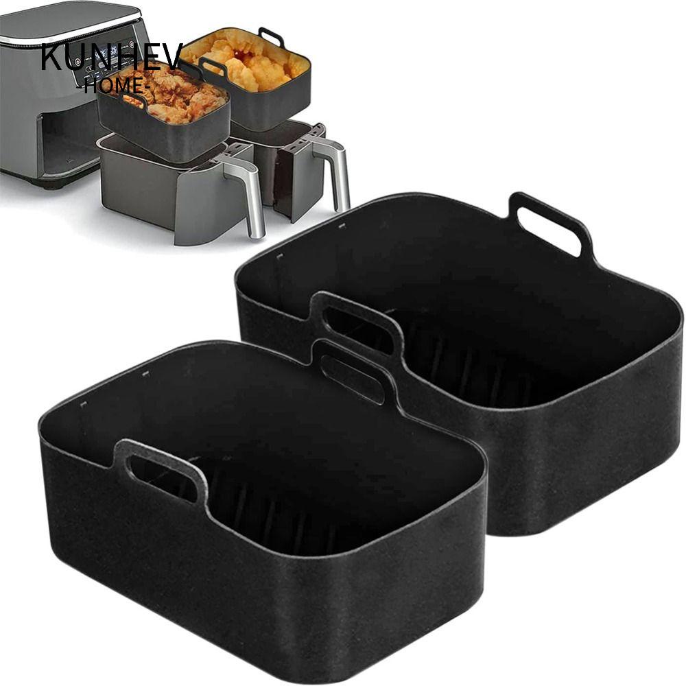 KUNHEV Khay Nướng Bánh Bằng Silicone Tái Sử Dụng Tiện Lợi