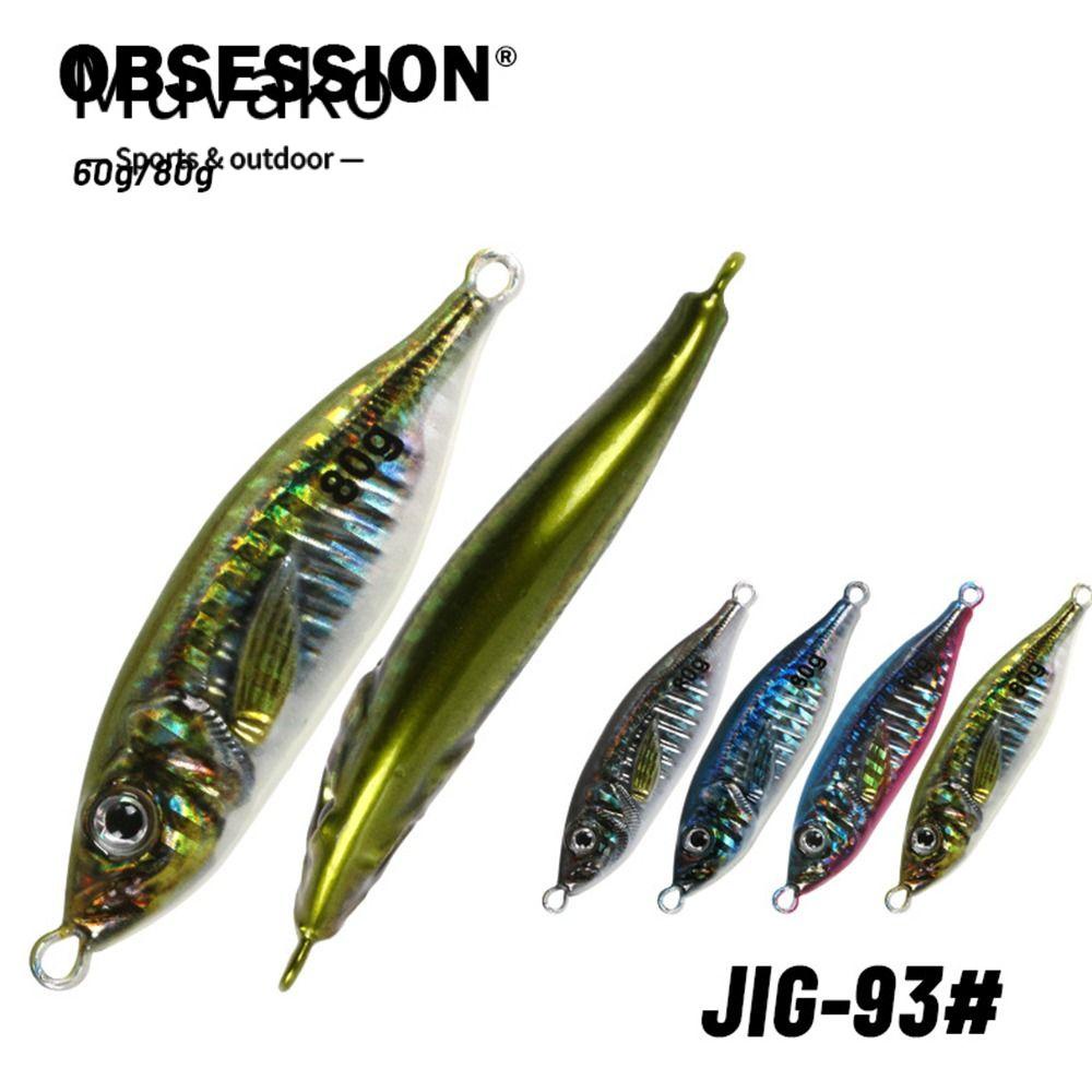 MUVAKO Mồi Câu Cá Giả Bằng Kim Loại Chì Trọng Lượng 60G