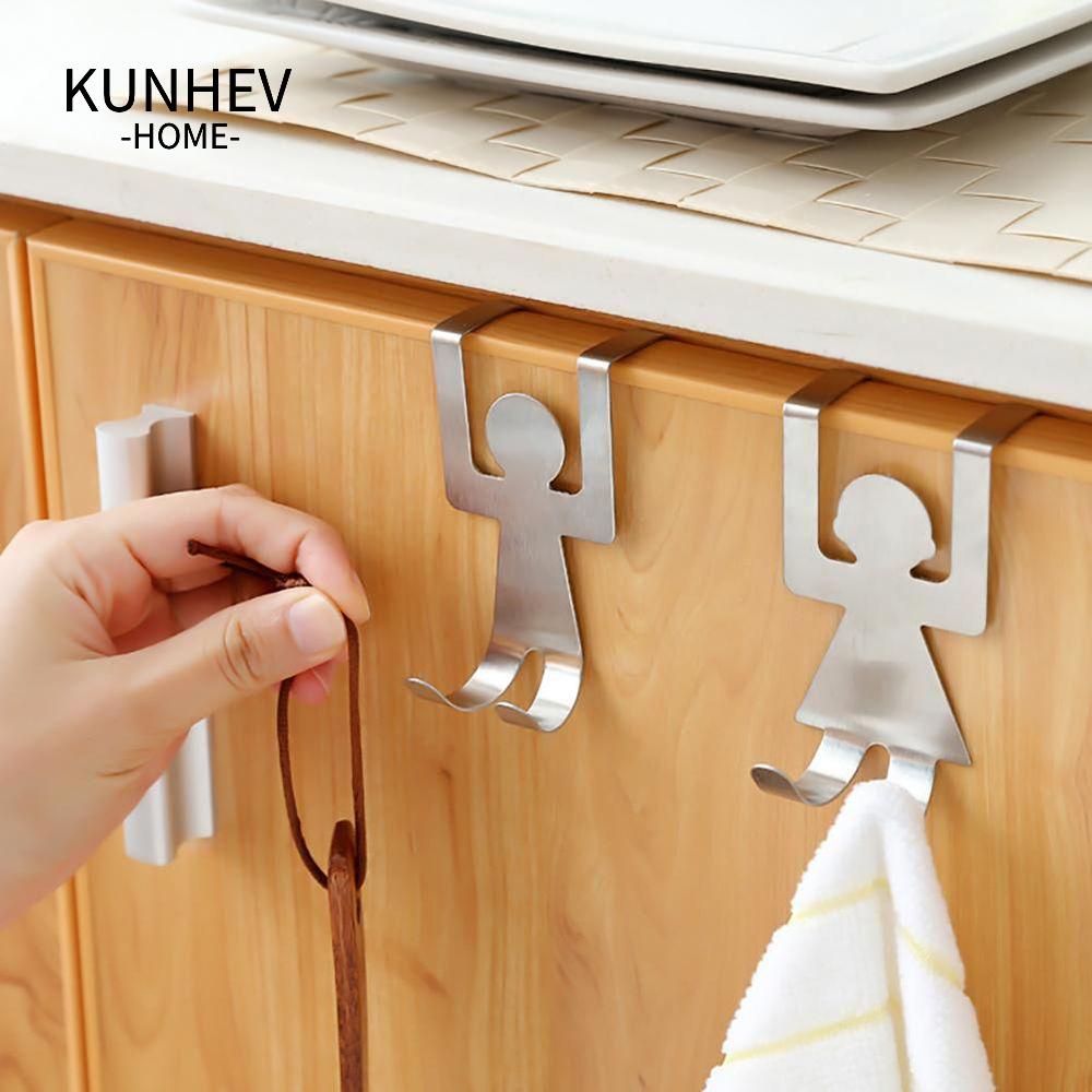 KUNHEV Móc Treo Cửa Kính Bằng Thép Không Gỉ Chất Lượng Cao