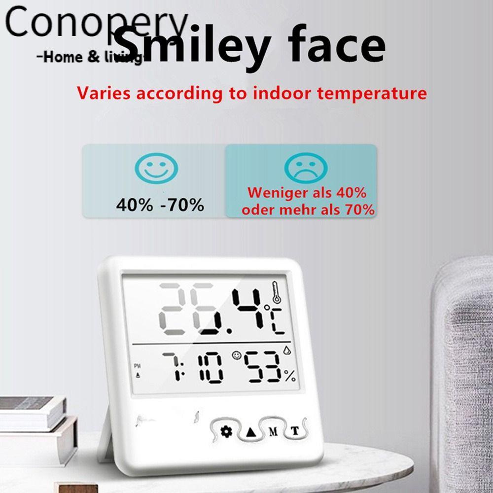 CONOPERY Máy Đo Nhiệt Độ Và Độ Ẩm Kỹ Thuật Số Tiện Dụng Cho Gia Đình