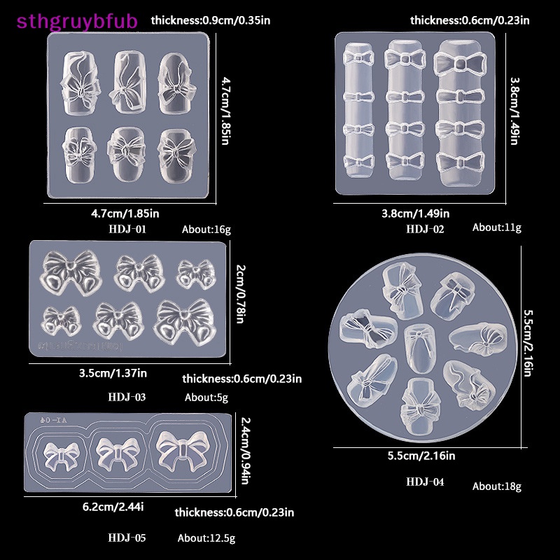 Khuôn Silicone Tạo Hình Bướm 3D Trang Trí Móng Tay