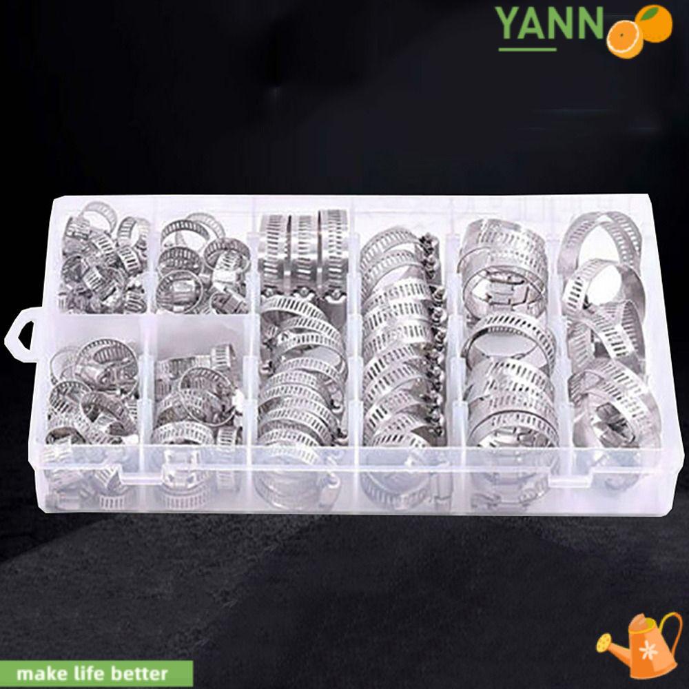 YANN1 Set 100 Kẹp Ống Dẫn Bằng Thép Không Gỉ 304 Dành Cho Máy Cơ Khí