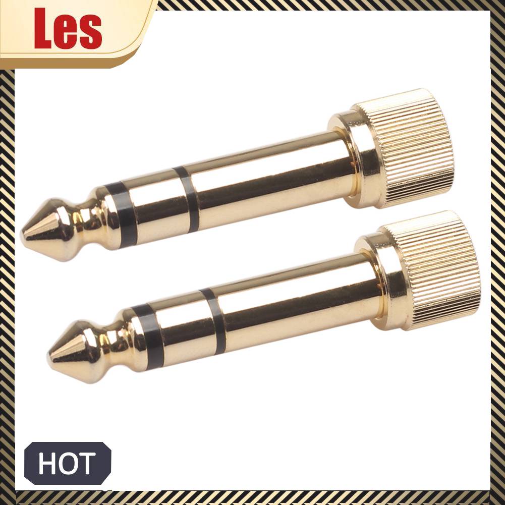 Set 1 / 2 Đầu Nối Jack 6.35mm Male Sang 3.5mm Female