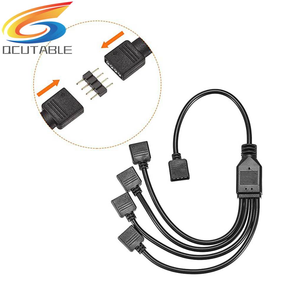 Dây Cáp Nối Dài 1 Đến 4 4 Pin Cho Bo Mạch Chủ ASUS / MSI Dài 30cm