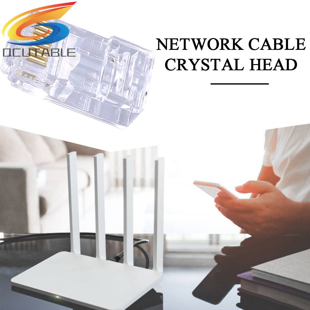 Set 100 Đầu Nối Mạng 8P8C UTP RJ45 Cat6