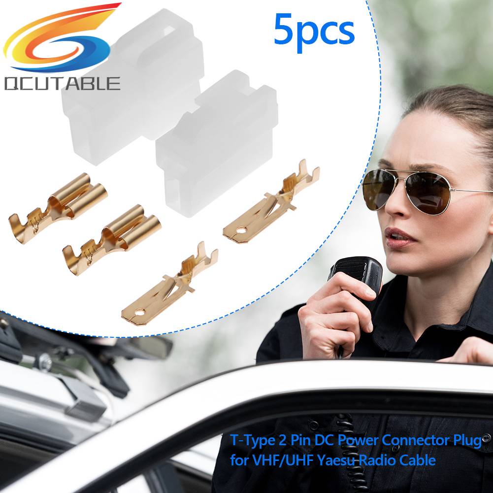 Bộ 5 Đầu Nối 2 Pin DC Cho VHF / UHF Yaesu