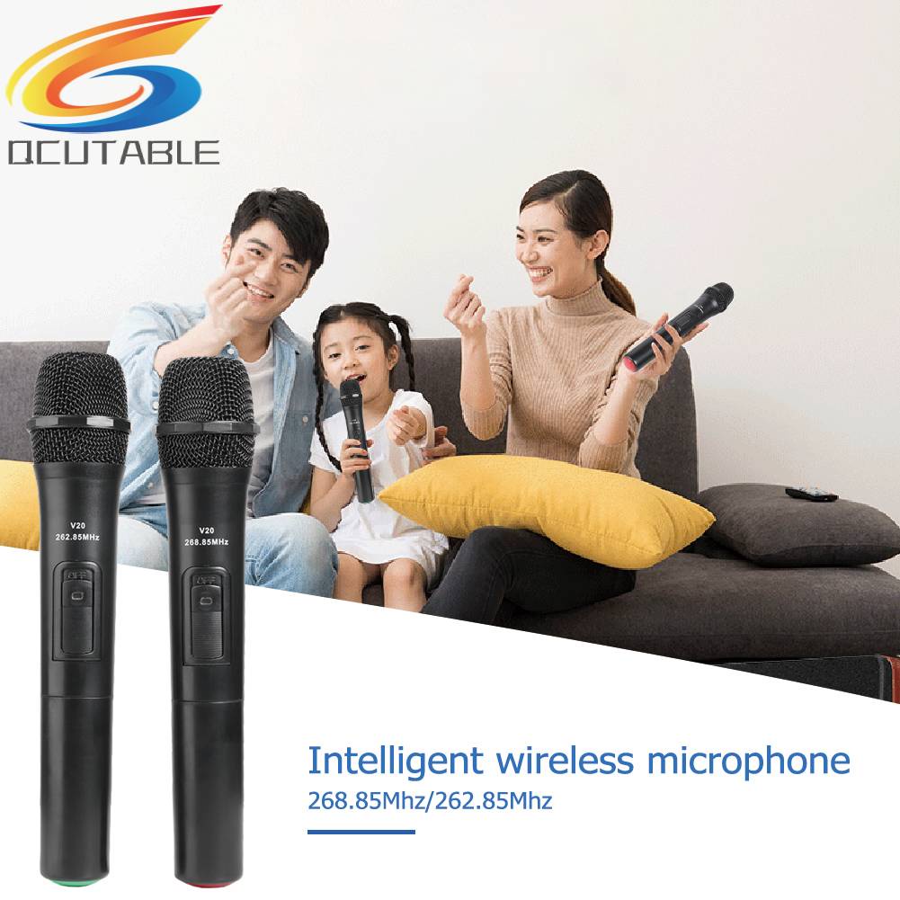 Set 2 Bộ Khuếch Đại Âm Thanh Micro Cầm Tay 20m Chuyên Dụng Cho Tiệc Cưới DJ