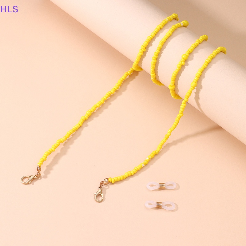 Dây Đeo Mắt Kính Đính Hạt Nhiều Màu Chống Trượt Cho Nữ