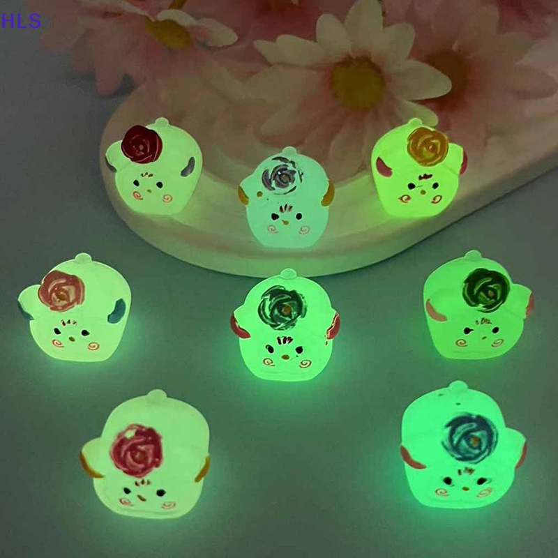 [HLS] Set 5 Bánh Kem Dạ Quang Mini Bằng Nhựa Resin Phát Sáng Trong Bóng Tối Trang Trí Nhà Búp Bê DIY Màu Sắc Ngẫ