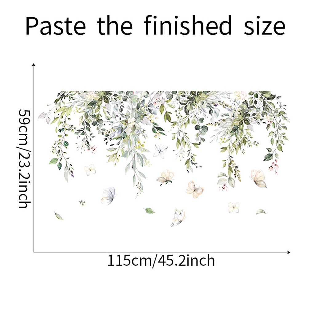 Set 2 Tấm Sticker Dán Tường Hình Bướm / Máy Bay Trang Trí Nội Thất