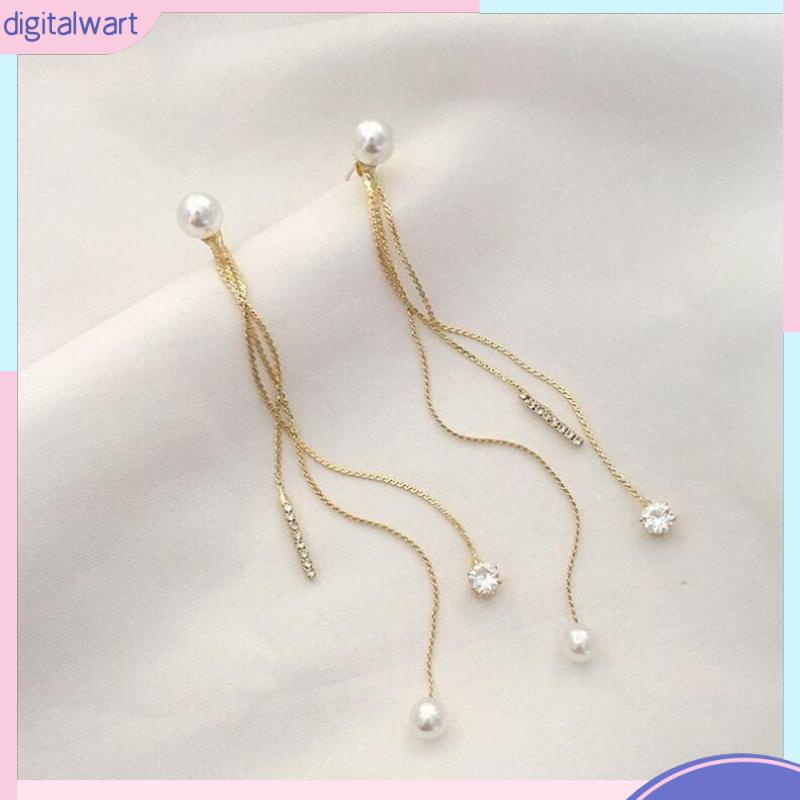 Đôi Bông Tai Dáng Rơi Họa Tiết Ngọc Trai Thời Trang Cho Nữ