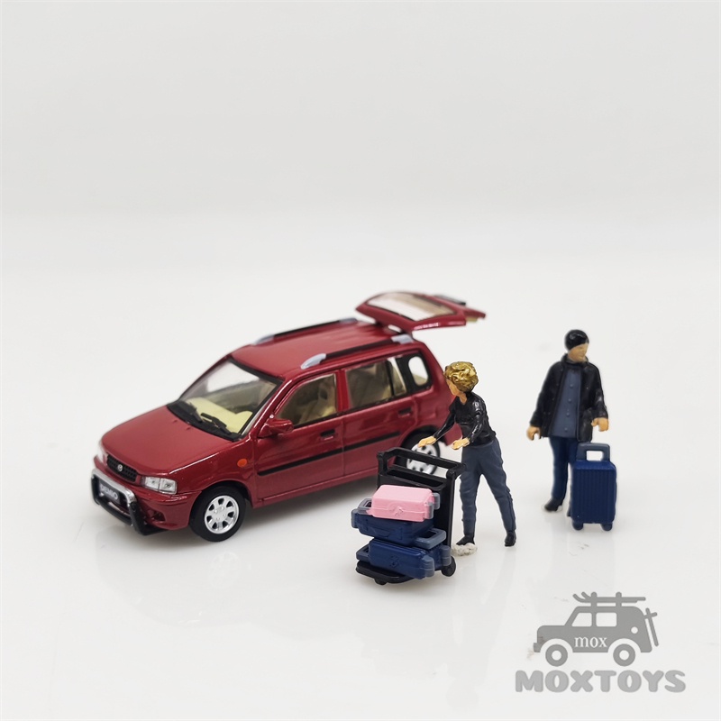 Mô Hình Xe Hơi Mazda 1994 Demio Đỏ / Bạc Tỉ Lệ 1 / 64