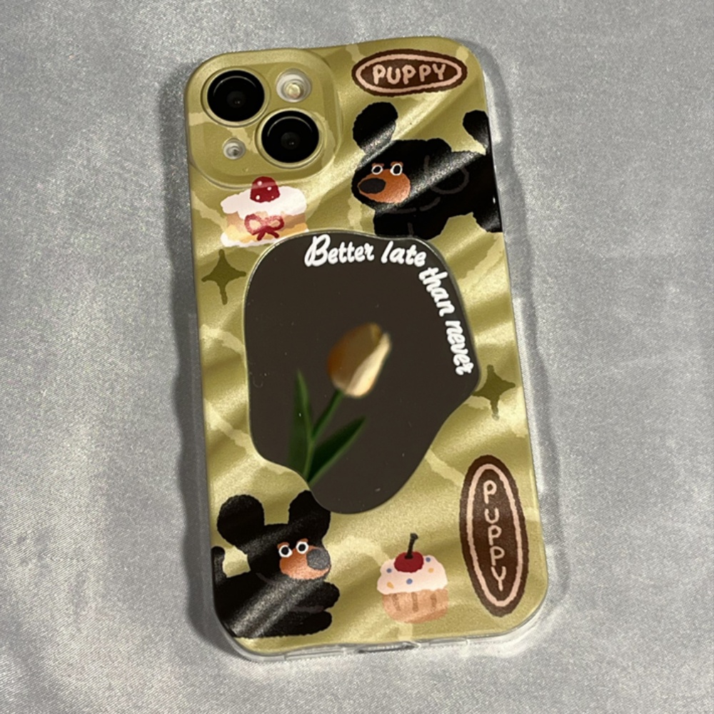 Ốp Điện Thoại TPU Mềm Chống Sốc Tráng Gương Họa Tiết Hoạt Hình Thời Trang Cho IPhone 11 12 13 14 Pro Max