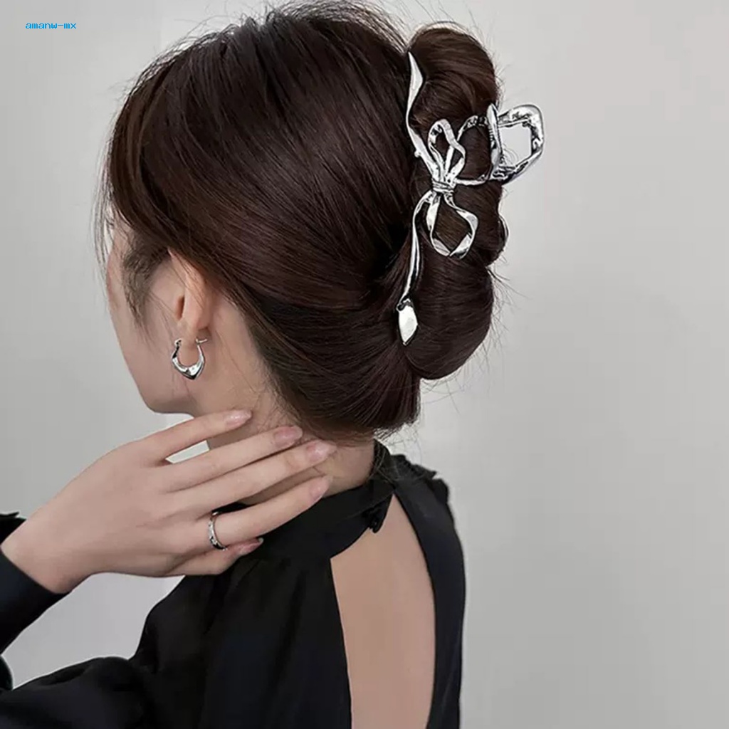 Bộ 2 Kẹp Tóc Kim Loại Dày Dặn Hình Bướm Tiện Dụng Cho Nhà Tắm / Nhà Bếp