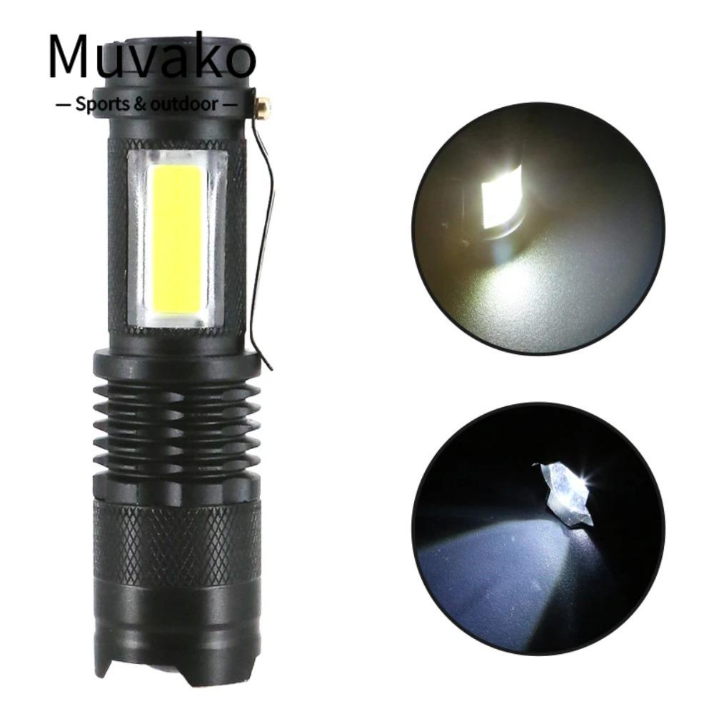 MUVAKO Đèn Pin Mini  Chống Trượt Chống Thấm Nước Có Thể Sạc Lại Dành Cho Cắm Trại