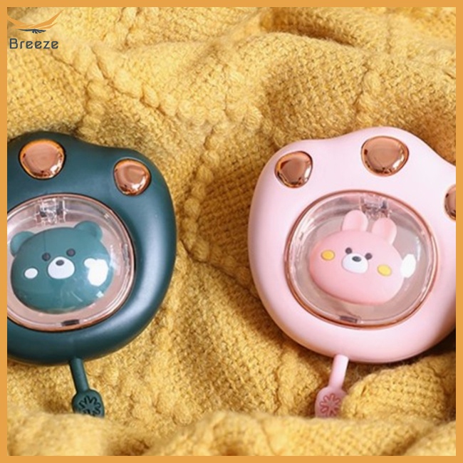 Quạt Điện Sưởi Ấm Bàn Tay Hình Chân Mèo Dễ Thương Sạc Cổng Usb Dùng Khi Đi Cắm Trại Ngoài Trời Vào Mùa Đông