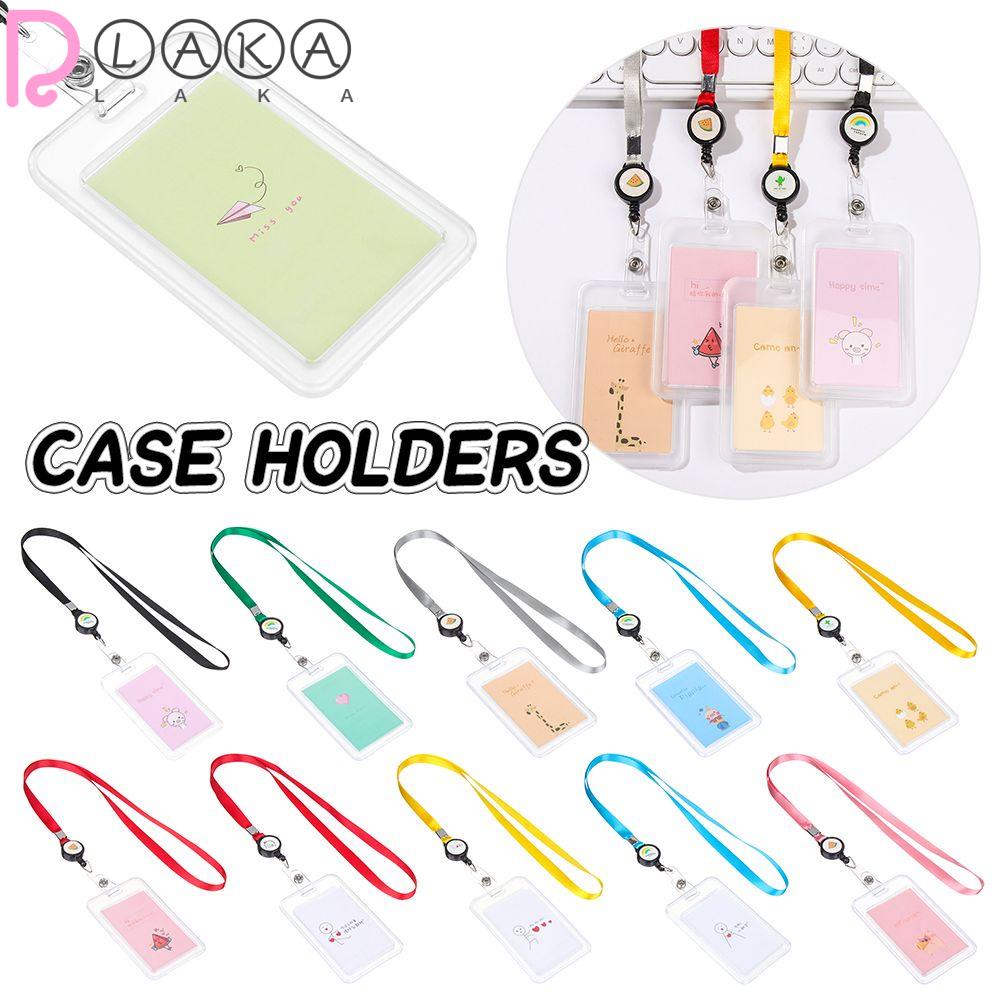 LAKAMIER Ốp Bao Đựng Thẻ ID Bằng Da PU