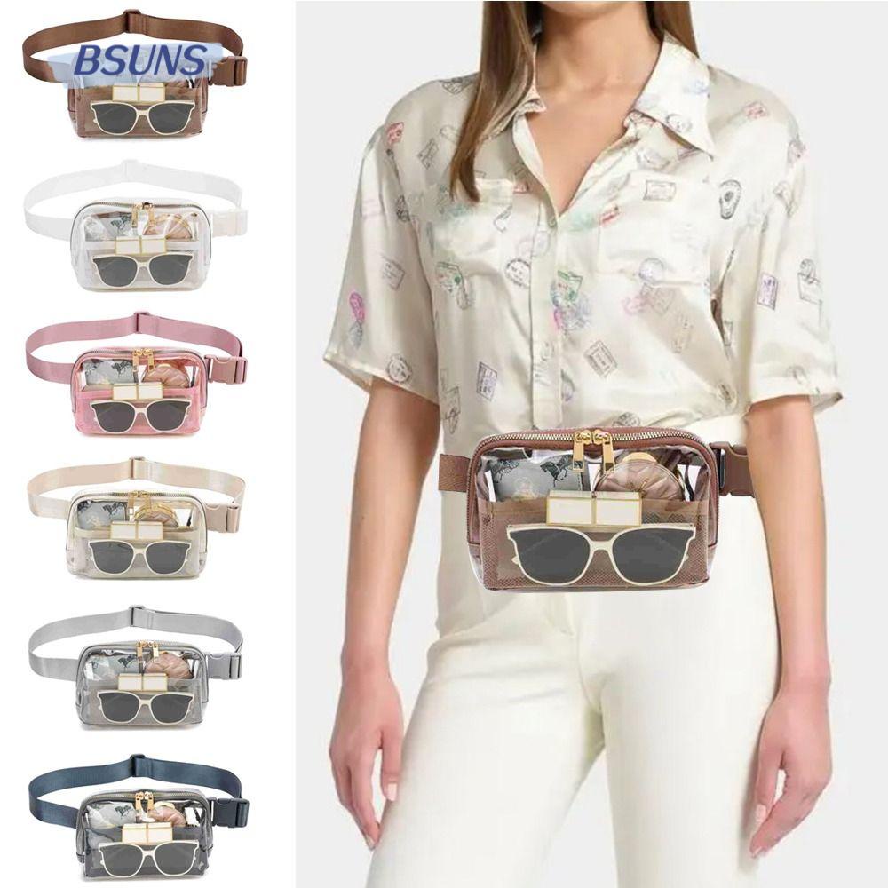 Túi Đeo Hông Bằng Nylon Trong Suốt Thời Trang Cho Nữ