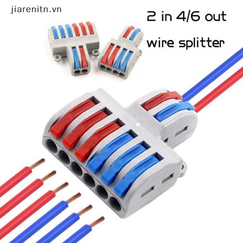Jiarenitn mini fast wire connector khối đầu cuối dây dẫn push-in pct-222 spl-62/42 vn