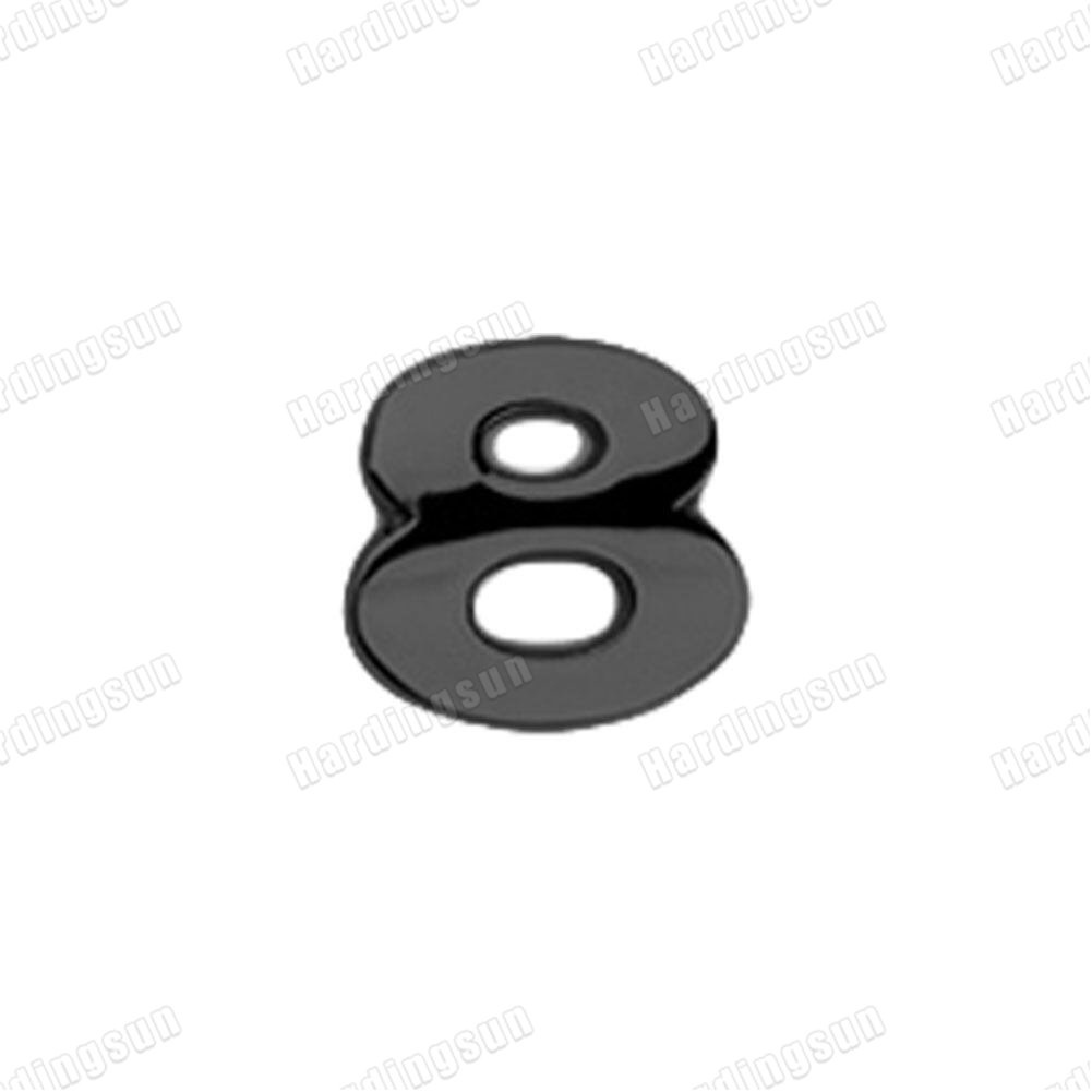 1 Miếng Dán Chữ Cái A-Z 0-9 3D Bằng Kim Loại Màu Đen Trang Trí Xe Hơi DIY