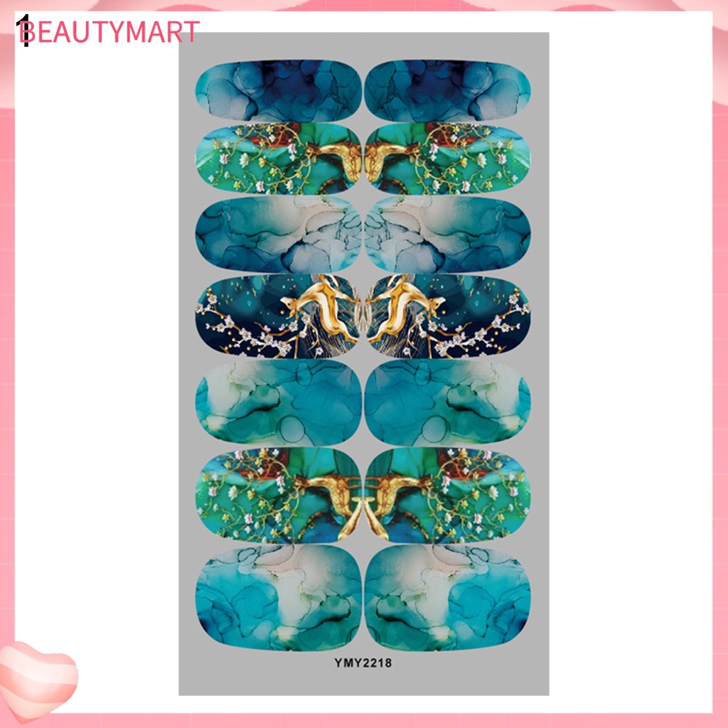 Nhãn Dán Trang Trí Móng Tay 12 Màu Họa Tiết Cẩm Thạch An Toàn Nhẹ Nhàng Dễ Sử Dụng Cho Nữ