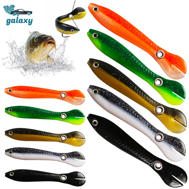 Galaxy Set 10 Mồi Giả Nhử Cá 7cm / 10cm Bằng Nhựa Mềm