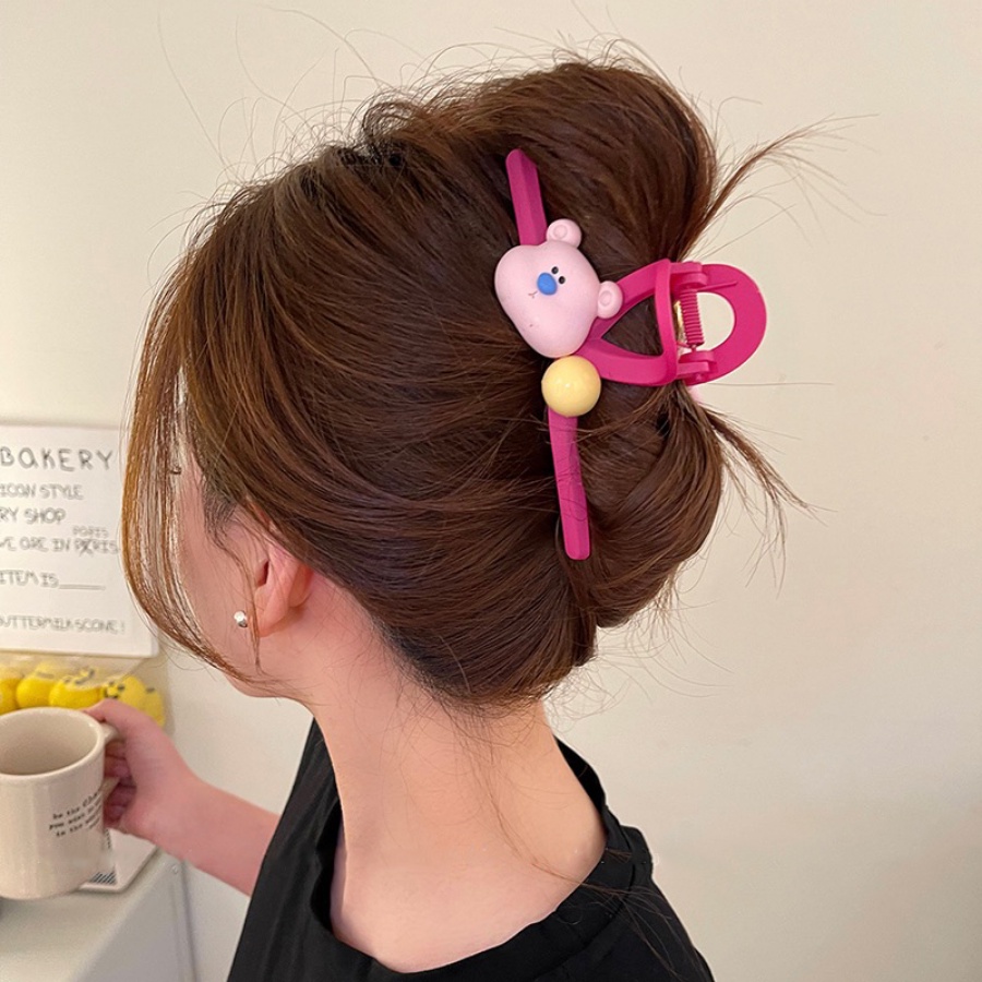 Kẹp Tóc Bằng Acrylic Họa Tiết Hoạt Hình Phong Cách Hàn Quốc Dễ Thương Cho Nữ