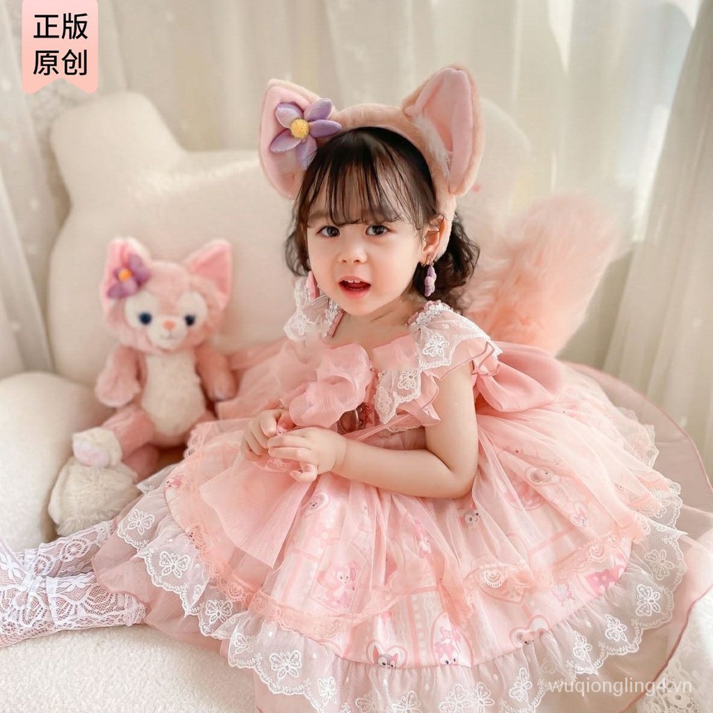 Đầm Công Chúa Phong Cách Lolita Thời Trang Mùa Hè Cho Bé Gái
