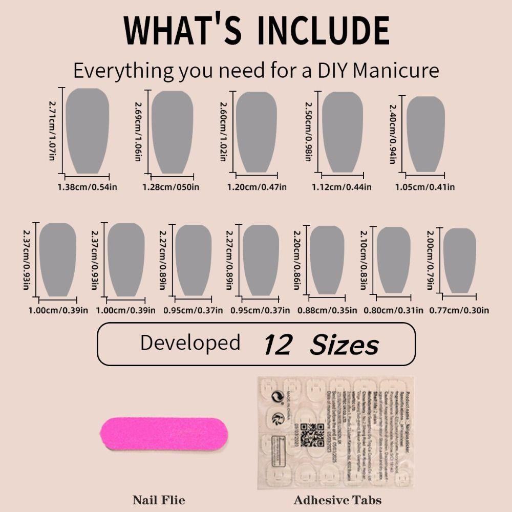 Móng Tay Giả Đầu Vuông Có Thể Tháo Rời Thời Trang Cho Nữ