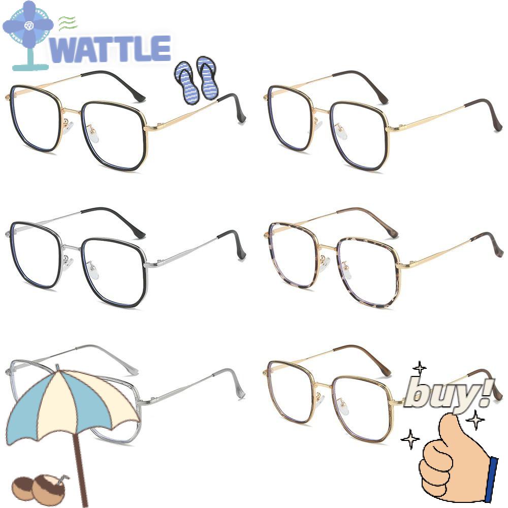 WTTLE Mắt Kính Gọng Tròn Chống Bức Xạ Phong Cách Vintage