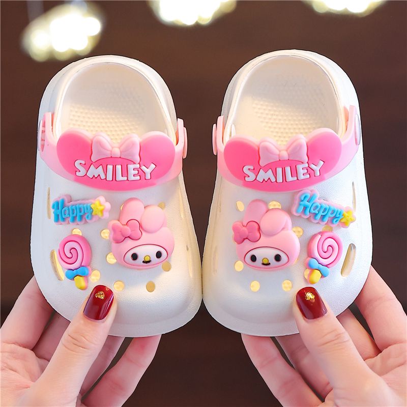 Dép Sandal Đục Lỗ Đế Mềm Chống Trượt In Hình Hoạt Hình Thời Trang Mùa Hè Cho Bé Trai