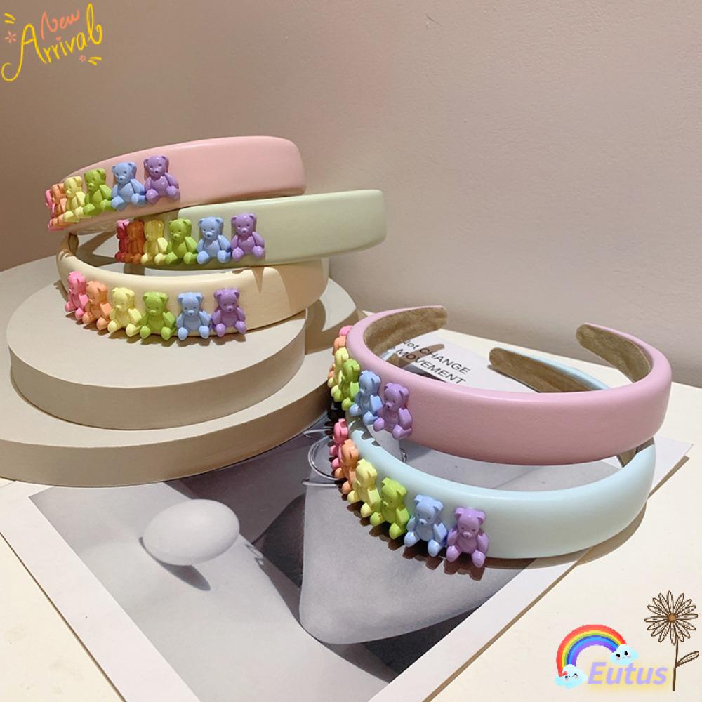 EUCA Băng Đô Cài Tóc Hình Gấu Dễ Thương Cho Nữ