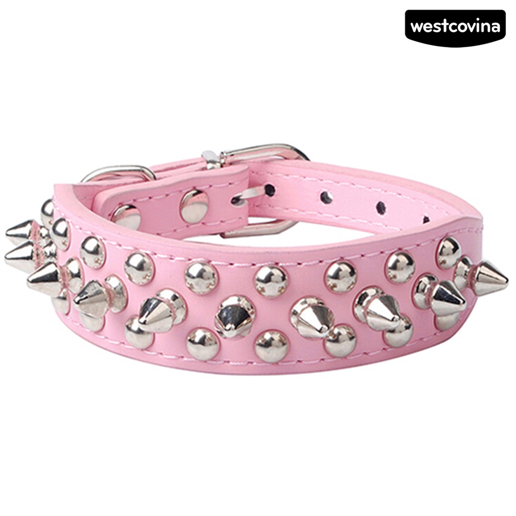 [COD]♞Vòng Cổ Đinh BằNg Da Cho Thú Cưng