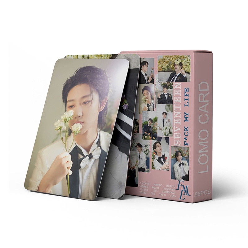 SEVENTEEN LOMO Card Set 55 Tấm Thẻ Ảnh F*CK MY LIFE Hình Nhóm Nhạc KPOP