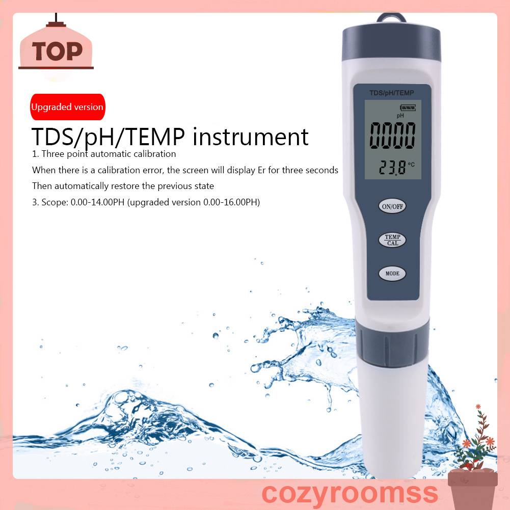 Dụng Cụ Đo Nhiệt Độ Nước 3 Trong 1