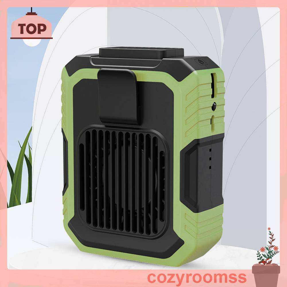 Quạt Làm Mát Đeo Thắt Lưng 3 Tốc Độ 4000mAh Sạc Cổng USB Dùng Ngoài Trời