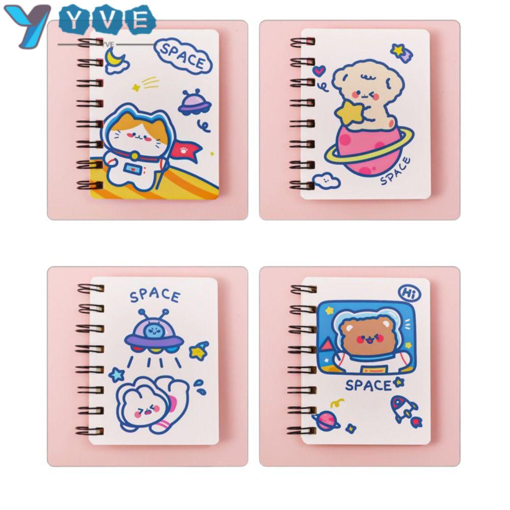 YVE Sổ Tay Khổ A7 Họa Tiết Động Vật Hoạt Hình Dễ Thương Bắt Mắt
