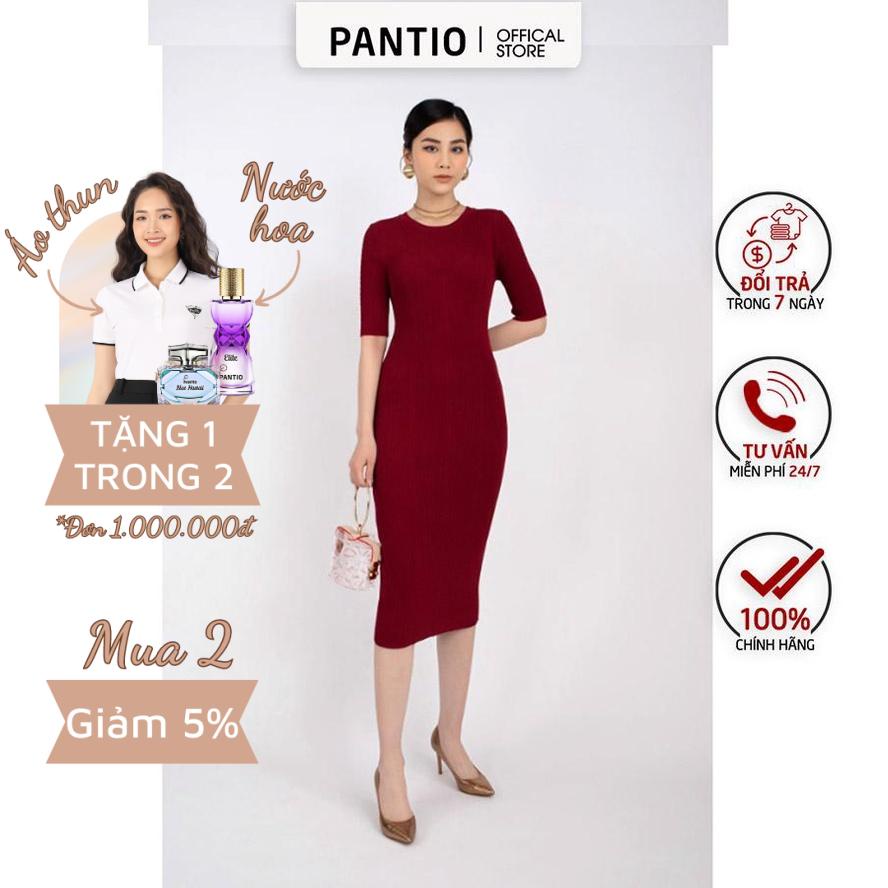 FOL237 - Đầm len dáng ôm body cao tròn tay lỡ - PANTIO