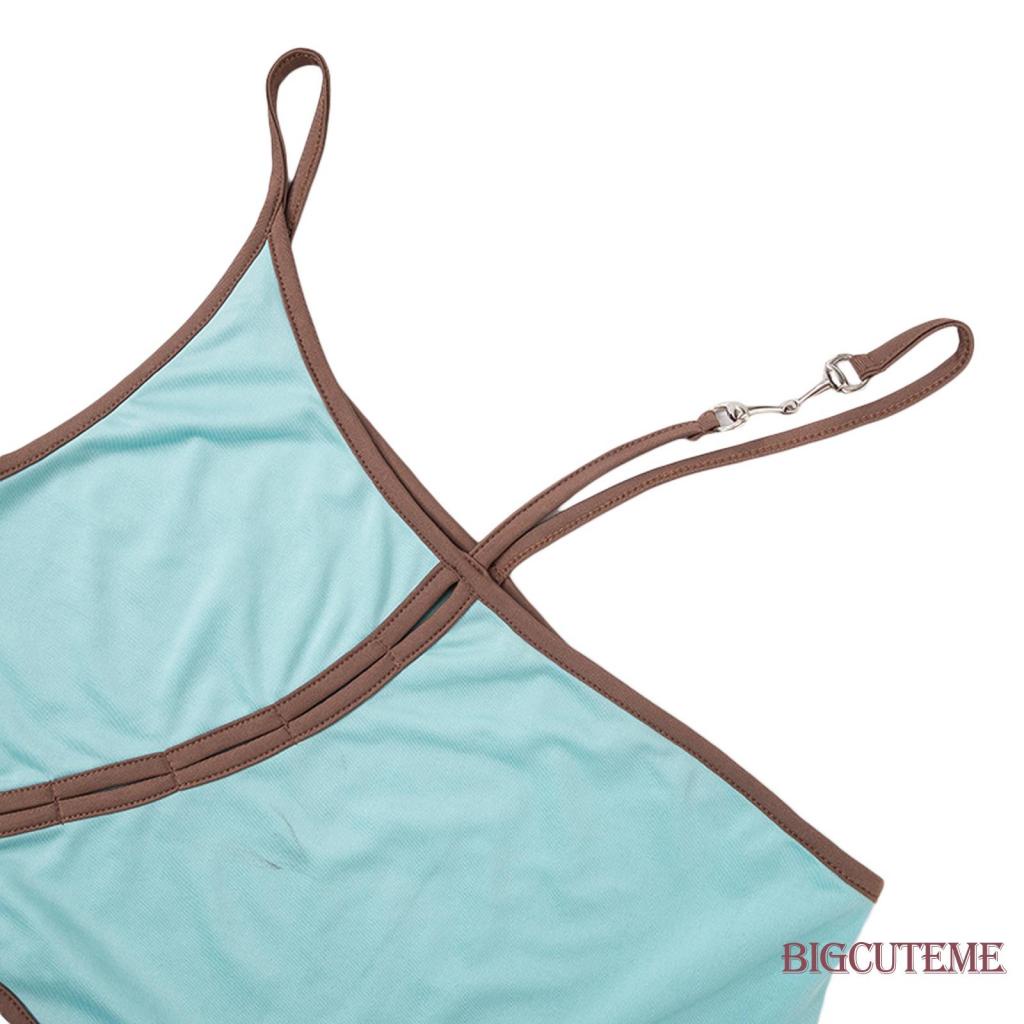 [] - Áo Croptop Không Tay Cắt Chéo Hở Lưng Mùa Hè Đường Phố Cho Nữ