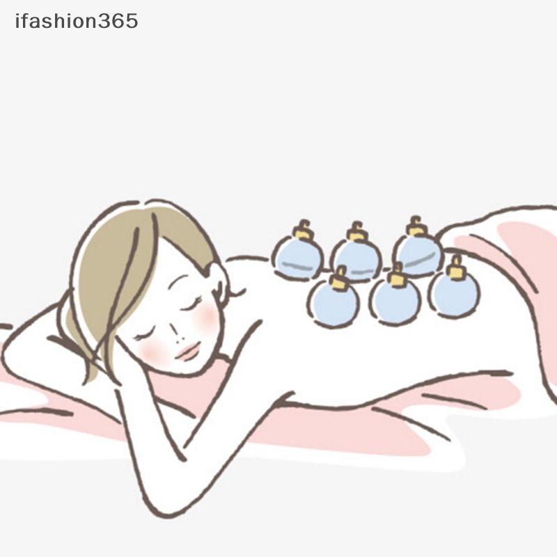 Cốc Hút Chân Không Cong Massage Truyền Thống Trung Quốc ifashion365 C1 * 3
