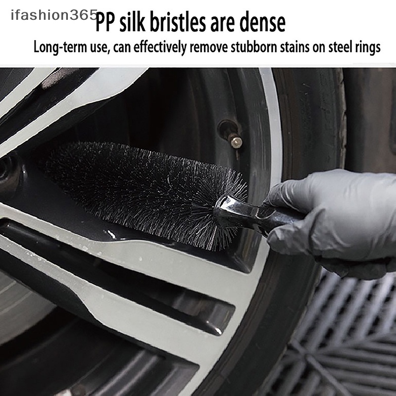 1 Bàn Chải Vệ Sinh Vành Bánh Xe Hơi Xe Máy Tiện Dụng ifashion365