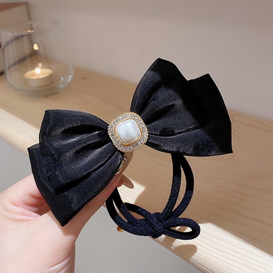 Dây Buộc Tóc Đuôi Ngựa Bằng Da Co Giãn Thời Trang 2023