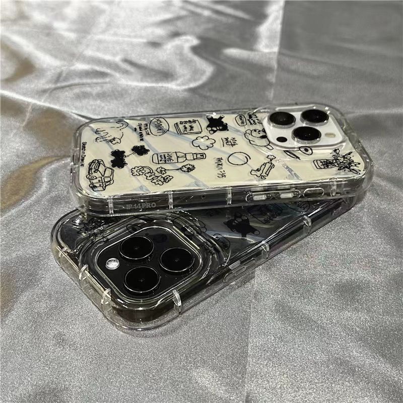 Ốp Điện Thoại Mềm Trong Suốt Họa Tiết Hoạt Hình Dễ Thương Cho Iphone 14Promax / 1312 / 7Plus Xr 11 / 8 UZ37